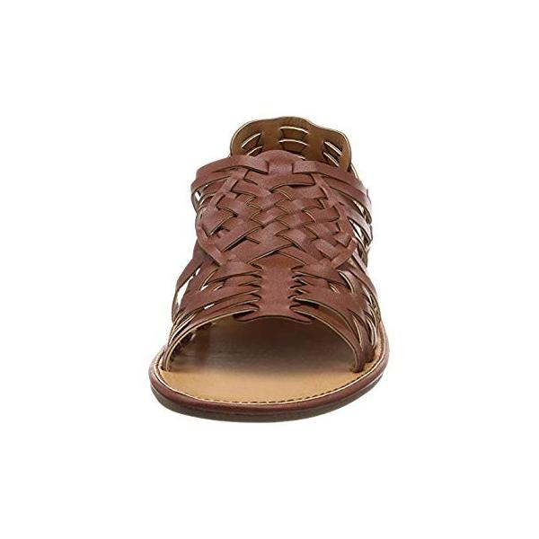 シュガーシュガー サンダル みつあみベタサンダル レディース 72 6493 キャメル 24 0 24 5 Cm 2e Pindo
