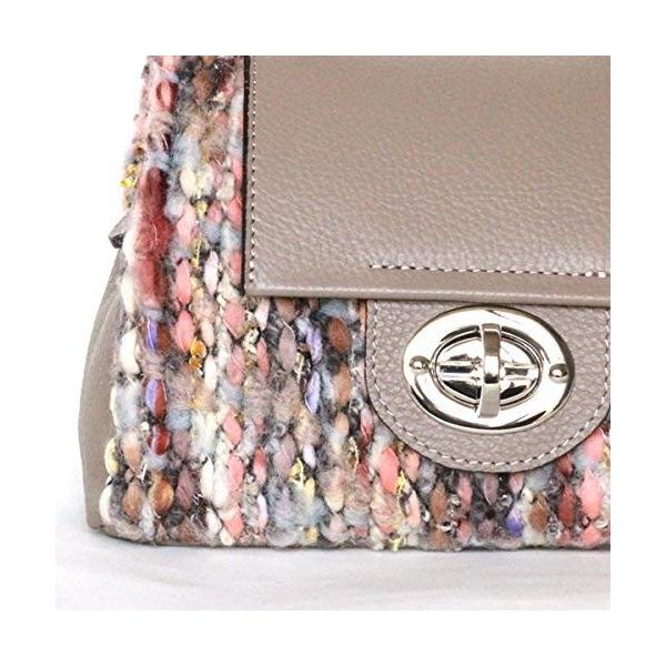 アルマトヌッティ Alma Tonutti ツイード ミニバッグ ベージュ ピンク Pindo Com Py