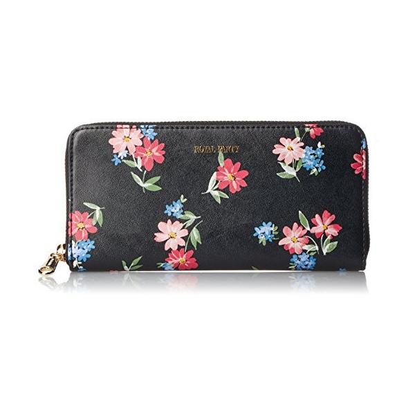 ロイヤルパーティー 長財布 その他財布 財布 Rpフラワーii 長財布 オリジナル花柄プリント ラウンドファスナー レッド リバティオンラインストア