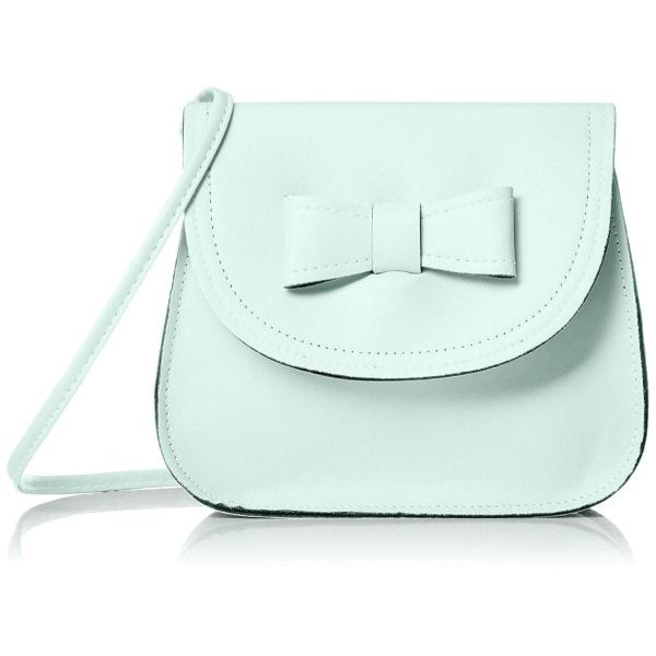 キンシュウ レディース お得セット ミニ可愛い ショルダーバッグ 調節可 リボン Bag046 ミントグリーン トレンド 斜めがけカバン