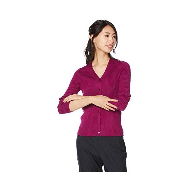 エヌナチュラルビューティーベーシック カーディガン ウールカシミヤベーシックニットカーディガン レディース 166 ピンク Pindo