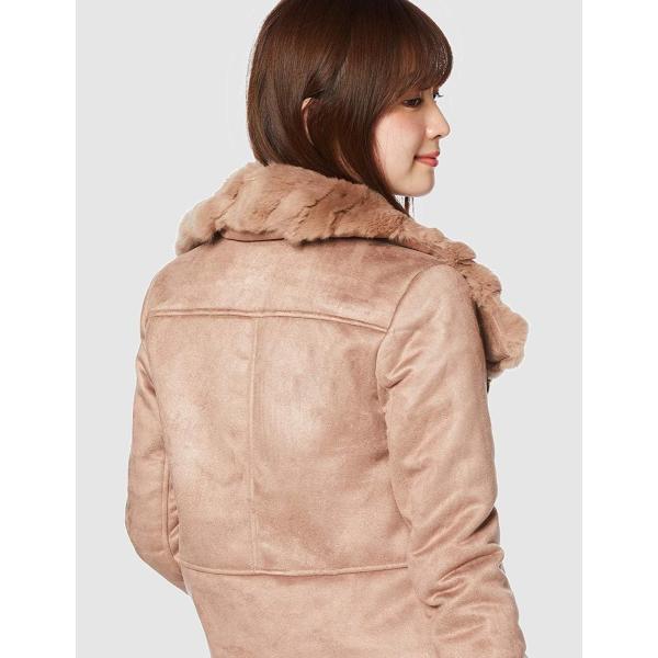 ロイヤルパーティー アウター フェイクムートンジャケット レディース 日本サイズm相当 日本 新発売 モカ M