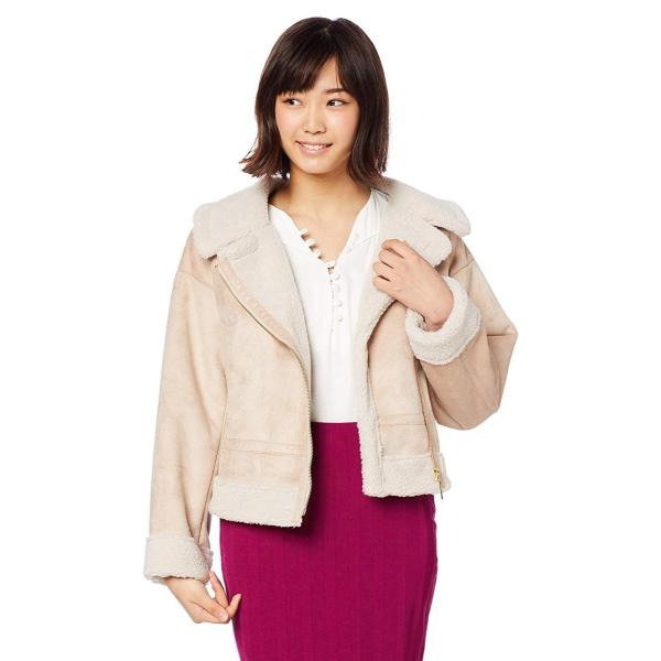 ジル バイ ジルスチュアート コート フェイクムートンライダース レディース ベージュ 日本 S 日本サイズs相当