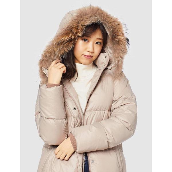 エヌナチュラルビューティーベーシック ダウンコート Basicダウンコート 166 ベージュ 日本 流行 レディース S