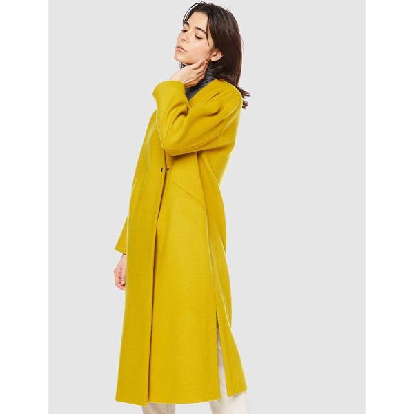エレンディーク コート V Neck Long Ct レディース マスタード 日本 2 日本サイズm相当 Pindo