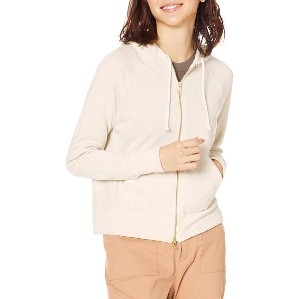 マーケティング メルベイユアッシュ カットソー Paradis Terre パラディテール レディース 38 日本 ライトラメ裏毛コンパクトパーカー 生成