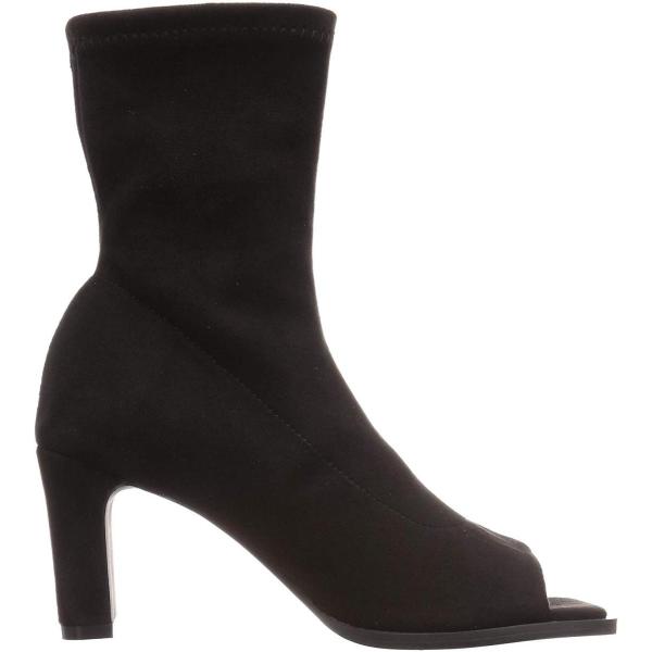 ミラオーウェン ストレッチスエードオープントゥブーツ 09wgs1521 レディース Blk 22 5 Cm Pindo Com Py