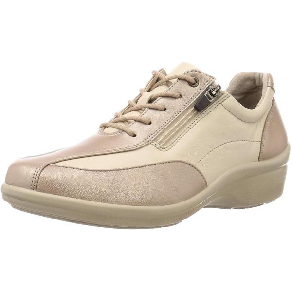 アキレスソルボ オンライン限定商品 レースアップシューズ 国産 本革 3e Srl 25 3850 レディース ローズ Cm アイボリー