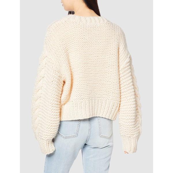 マーキュリーデュオ カーデニット コットンモールハンドニットカーディガン レディース オフホワイト 日本 F Free サイズ