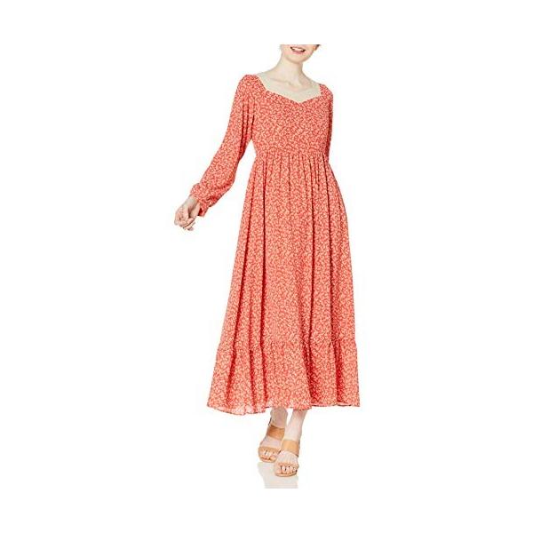 リリーブラウン 小花柄ワンピース Lwfo1080 レディース Red サイズ お気にいる 日本 Free F