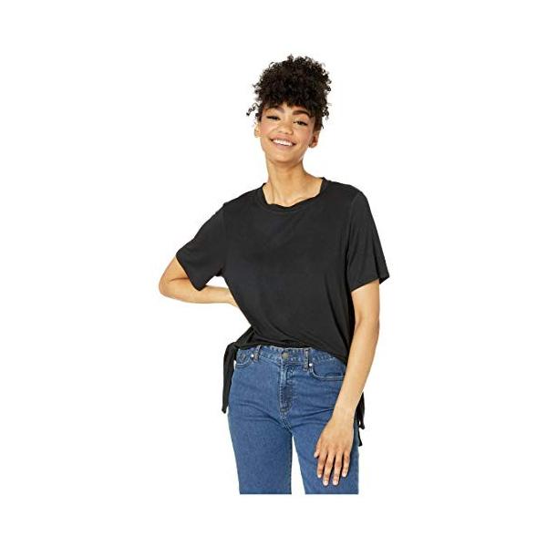 ボルコム レディース 出荷 半袖 Tシャツ ルーズフィット B Blk ブラック Ss Side Tie Coco かわいい