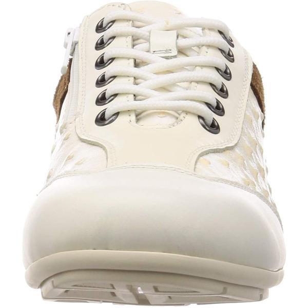 ドゥリドゥブ 本革スニーカー Du Ri お気に入 Bu 本革 カジュアル オーストリッチ型押し 3e メンズ 25 Cm Wht スニーカー