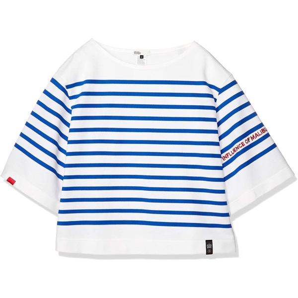 ダブルスタンダードクロージング ボートネックボーダーカットソー 08 300 1 レディース オフ ブルー 日本 38