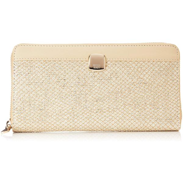 ナチュラル ビューティー 長財布 レディース ラウンドファスナー ルミナ ベージュ Pindo Com Py