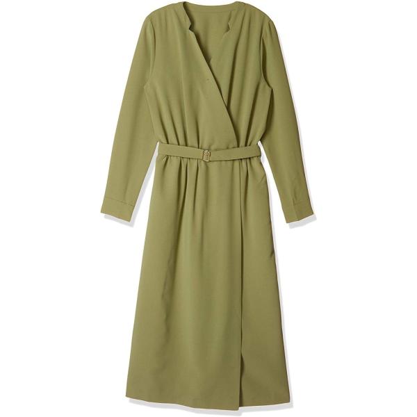 エヌナチュラルビューティーベーシック ワンピース デザインカラートロミワンピース レディース 日本 M 現品 グリーン 166