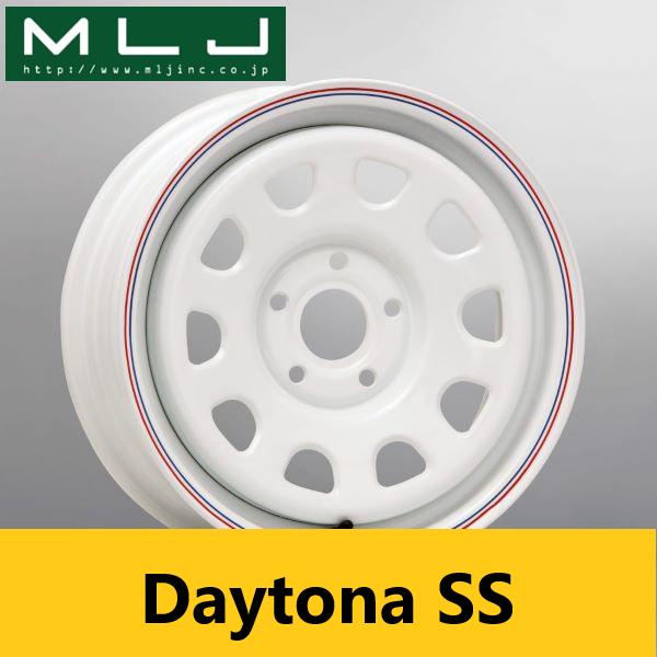 MLJ 人気 ホワイト 新品4本 ルノー カングー専用 デイトナ SS 6.0J
