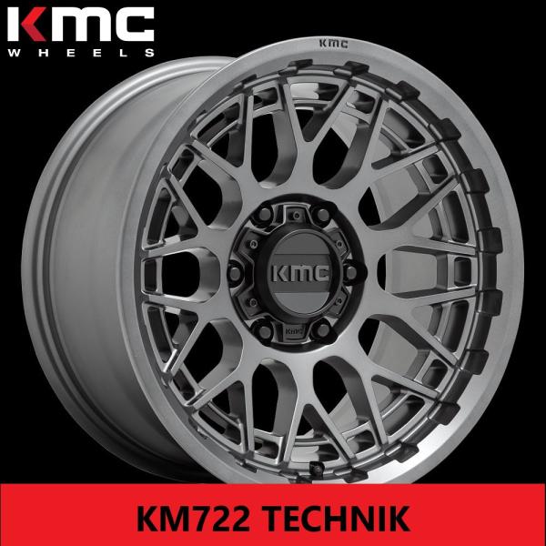 KMC KM722 TOYO OBSERVE W/T-R ハイラックス　プラド US オフ系 KMC KM722 TECHNIK 8.5J×17in IS18 139.7 アンスラサイト