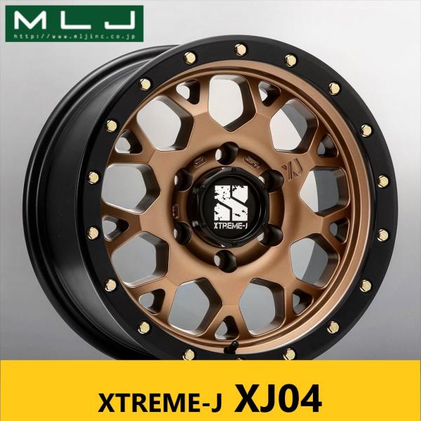 ハイエース オフ系 新品4本 マッドブロンズ MLJ XJ04 6.5J 16in IS38