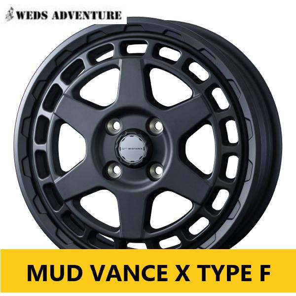 WEDS（ウェッズ） オフ系 新品4本 フルマットブラック WEDS MUD VANCE 