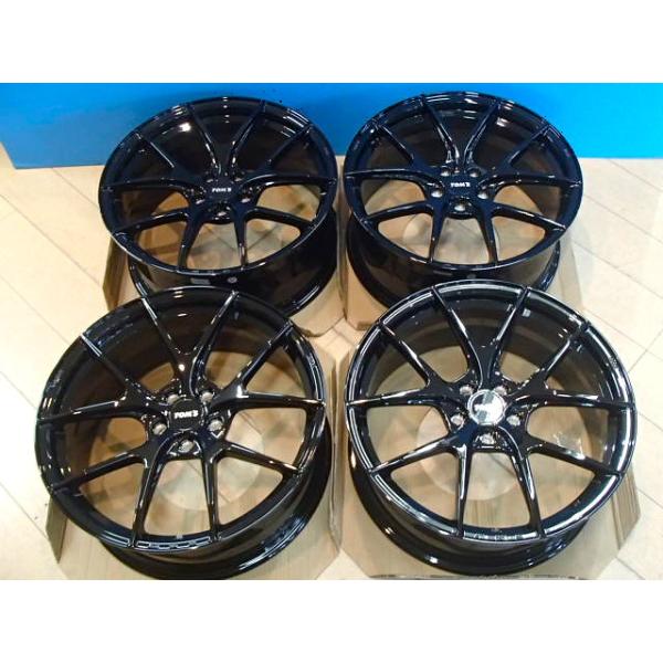 未使用展示品 鍛造 軽量 グロスブラック TOM’S トムス TWF03 8.5J 20in IS+43 PCD114.3 30系 アルファード 22系 クラウ