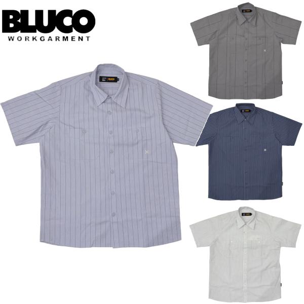 BLUCO（ブルコ） STANDARD STRIPE WORK SHIRT S/S スタンダード