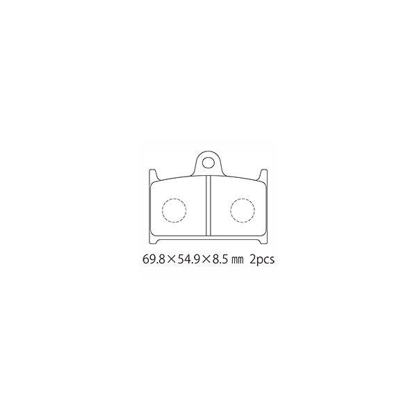 NTB ブレーキパッド A61-011SN 純正品番 59130-33C10