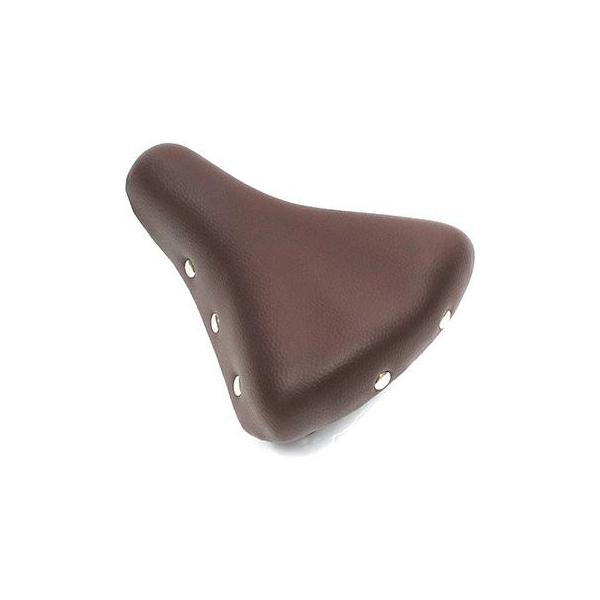 大きめのおしゃれなテリーサドルです。電動アシスト自転車 シティサイクルにピッタシ。縫い目が無いので雨の後水が染み出しにくいです。幅 約25cm長さ 約22cm高さ 約5.5cm