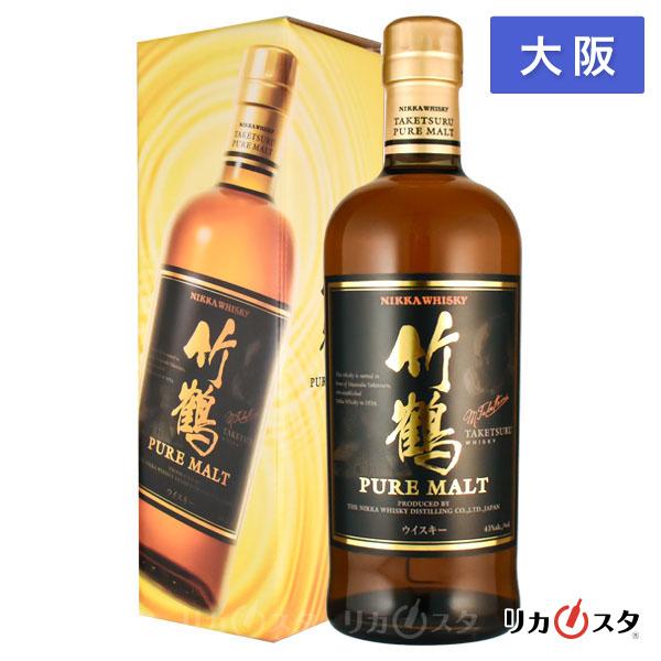 大阪府内発送限定】ニッカ ピュアモルト 竹鶴 700ml 箱付き TAKETSURU