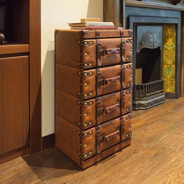 M♢オリエンタル工芸 グランド ヴィンテージ スリム4段チェスト