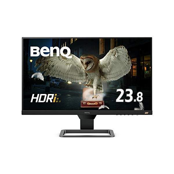 BenQ 23.8型アイケアモニター EW2480（IPS/フルHD/HDR スピーカー/5ms/FreeSync/フレームレス/ブルーライト軽減/輝度自動調整B.I.+/HDMI2.0x3）