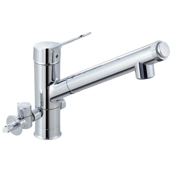 LIXIL リクシル INAX オールインワンAJタイプ 浄水器内蔵型シングルレバー混合水栓（分岐型） JF-AJ461SYXBV-JW 一般地用