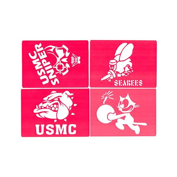 ステンシルシート-/約20x28cm/-・ステンシルシート４枚セット・シートサイズ20x28cm・ハンドメイドやD.I.Y.に・繰り返しご利用頂けます。