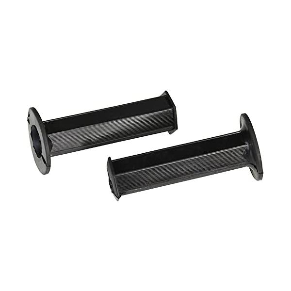他サイト： キジマ(Kijima) バイクパーツ グリップ 六角(ヘキサゴン) ラバー製 130mm φ22.2mm 貫通タイプ 汎用 ブラック 201-1の商品画像