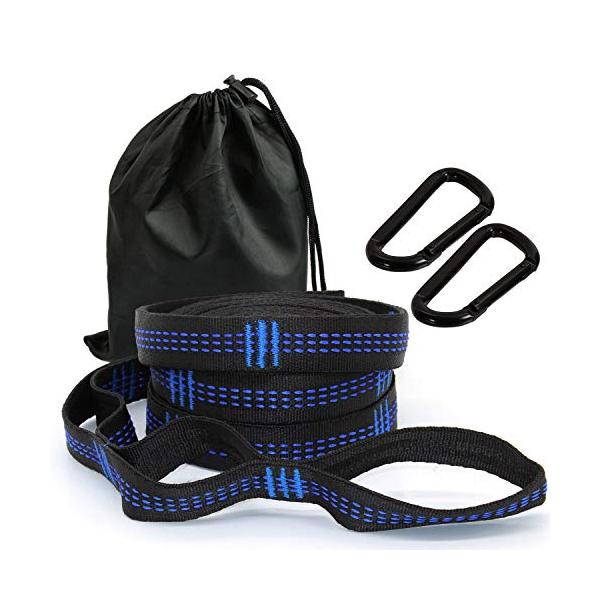 ハンモックベルト（ベルト×2；フック×2）/ワンサイズ/-・Color:ハンモックベルト（ベルト×2；フック×2）・パッケージ個数:2・仕様材質：高強度ポリエステル；サイズ：幅2.50cm 長さ300cm 厚さ2mm；ノード：19個；耐荷重...