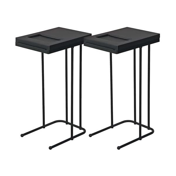 他サイト： 新輝合成 トンボ ユニード ゴミ箱 ゴミ袋 ホルダー L 蓋を開けずにごみを捨てられる ブラック 2個セット 幅23.5×奥行33.5×高さ55の商品画像
