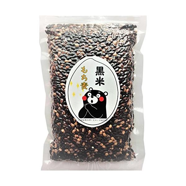 もち麦 黒米 W ブレンド 熊本県産 ５００g ダイエット 食物繊維 βグルカン ポリフェノール 真空パック