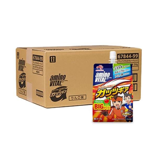 他サイト： アミノバイタル ケース販売味の素 ゼリードリンク ガッツギア りんご味 250g×24個 アミノ酸 1500mg エネルギー 200kcal カの商品画像