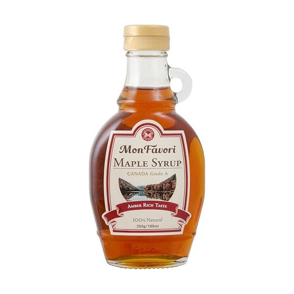 他サイト： モン ファボリ モンファボリ ピュア メープルシロップ 250g カナダ産 100% メープル 液だれ防止 ワンタッチキャップ アンバー リッチの商品画像