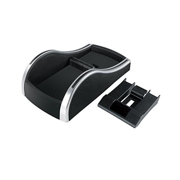 槌屋ヤック(Tsuchiya Yac) 車内用品 トレイ ベンチシートコンソール ブラック/シルバー PF-317