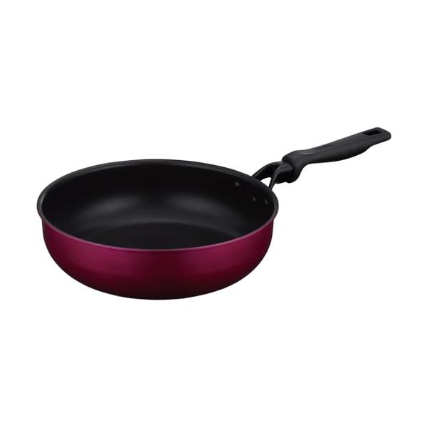 サーモス デュラブルシリーズ 炒め鍋 28cm レッド ガス火・IH対応 焦げつきにくい 耐久性コーティング PFOA PFOS不使用 握りやす