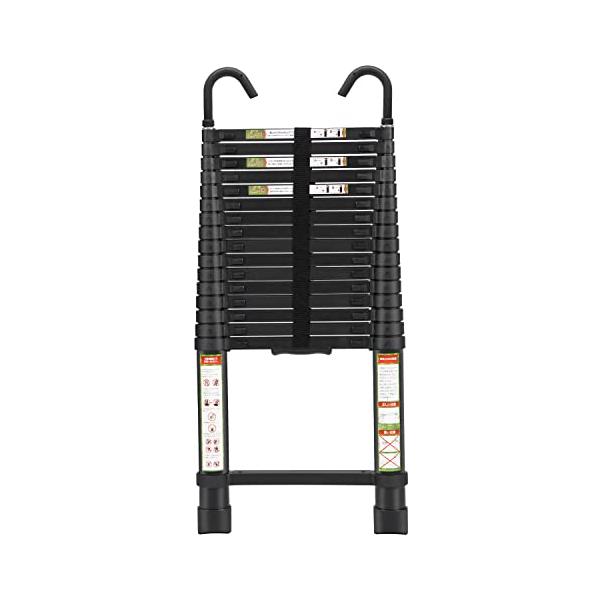 RIKADE 伸縮はしご 耐荷重150kg 軽量 持ち運びやすい 折り畳み 伸縮
