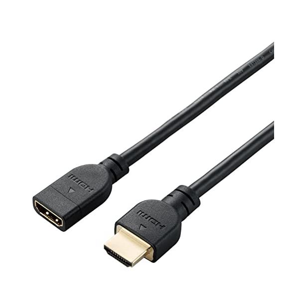 エレコム HDMI延長ケーブル 4K / 60P対応 2m ブラック DH-HDEX20BK