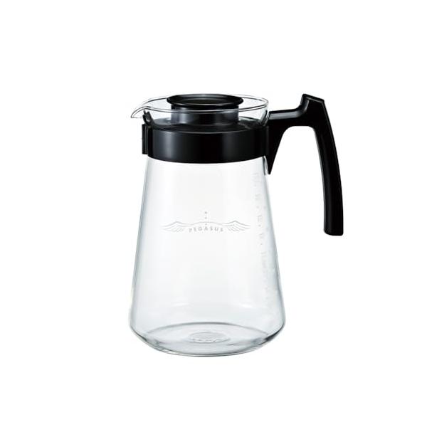 他サイト： HARIO(ハリオ) ペガサス サーバー 1000 電子レンジ対応 1000ml 2~8杯用 ブラック 日本製 PES-03-Bの商品画像