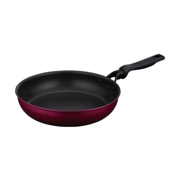 サーモス デュラブルシリーズ フライパン 28cm レッド ガス火・IH対応 焦げつきにくい 耐久性コーティング PFOA PFOS不使用 握り