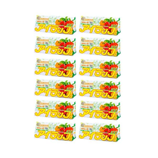 他サイト： 岩谷マテリアル(Iwatani Materials) ポリ袋 アイラップ 100 調理用 エンボス加工 マチ付き 25×35cm 100枚入×1の商品画像