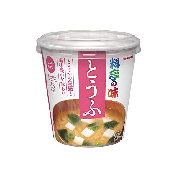 他サイト： マルコメ カップ料亭の味 とうふ 即席味噌汁 1食×6個の商品画像