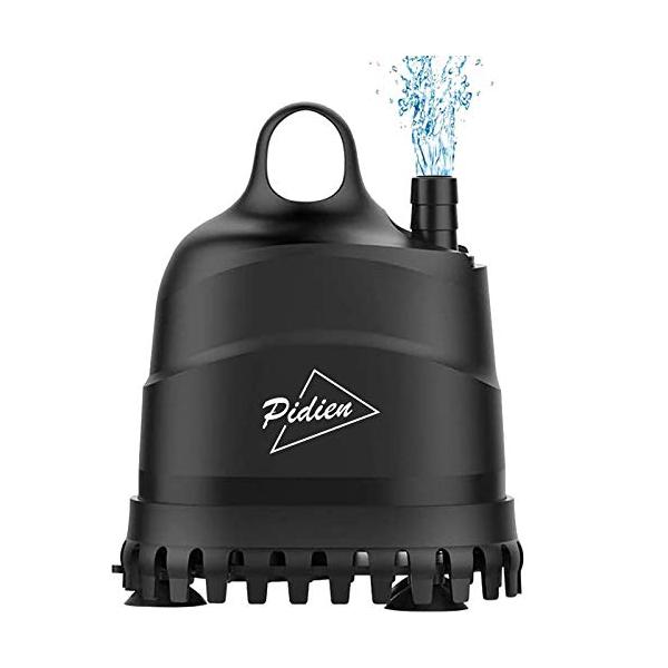 PiDiEn 水中ポンプ 水槽 排水ポンプ プール 水抜きポンプ 給水 水換え 循環ポンプ 底部入水式 吐出量1200L/H 最大揚程1.8M