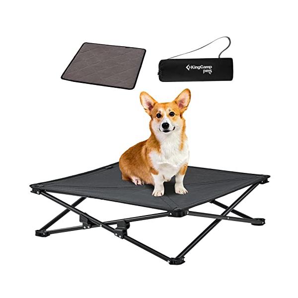 他サイト： KingCamp ドッグコット ペットベッド 冬用 犬ベッド アウトドア キャンプ 折りたたみ 洗える 寒さ対策 ペットマット付き ポップアップの商品画像