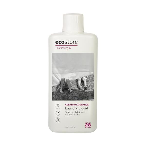 他サイト： ecostore(エコストア) ランドリーリキッド ゼラニウム&amp;オレンジ 1L 洗濯洗剤 洗剤 液体 植物由来 肌にやさしいの商品画像