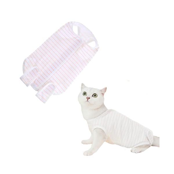 術後服オレンジ/L/ZL・Size:LColor:オレンジ・?高品質素材：高品質なコットン素材で作られており、柔軟性抜群で生地、快適な通気性、抗菌防臭で、安全無毒で猫の皮膚に優しい、優れた耐久性あるペット術後服で。・?フィット感UP：猫用術...